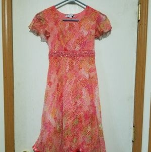 Speechless chiffon peach dress