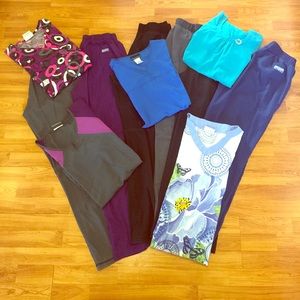 Scrubs tops and bottoms