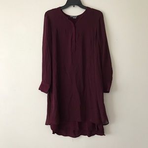 🔥🔥SALE 🔥🔥 VINCE Burgundy Silk Dress