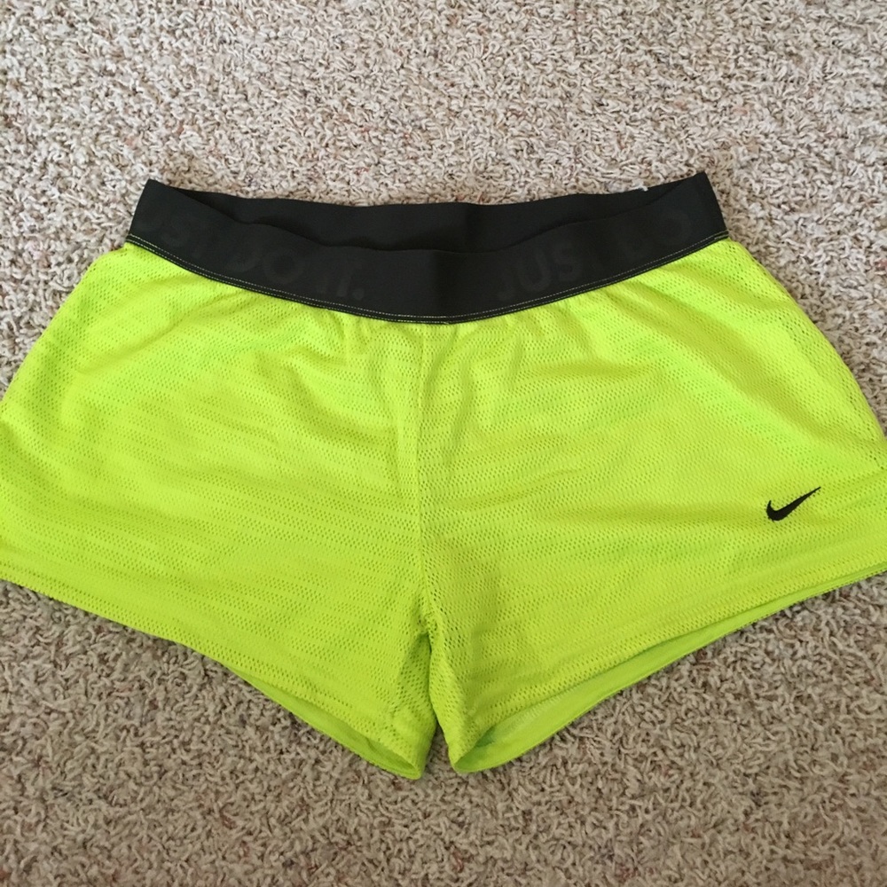 Nike neon shorts