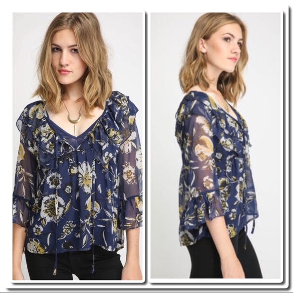 Band of Gypsies Ruffle Blouse - Picture 2 of 5