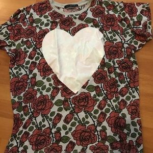 Wild fox rose shirt