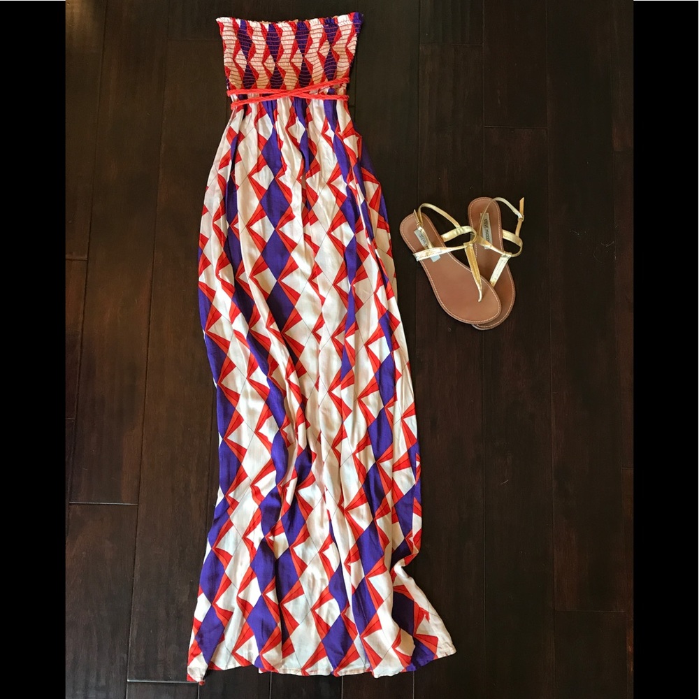 Lani Strapless Smocked Tube Maxi Dress