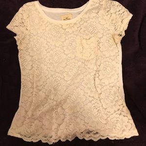 Hollister lace tee