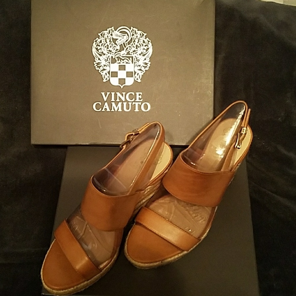 Ladies wedge sandals. Never worn.