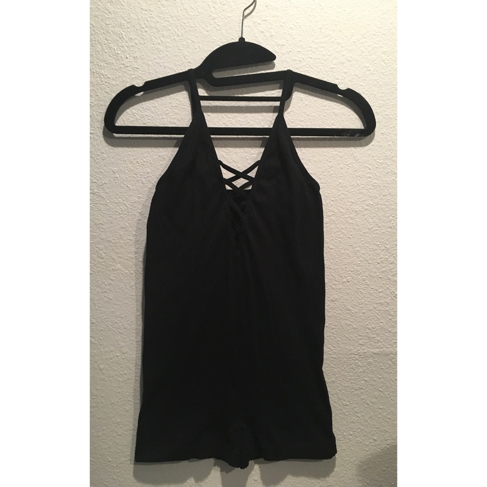 Ribbed Spandex Body Suit