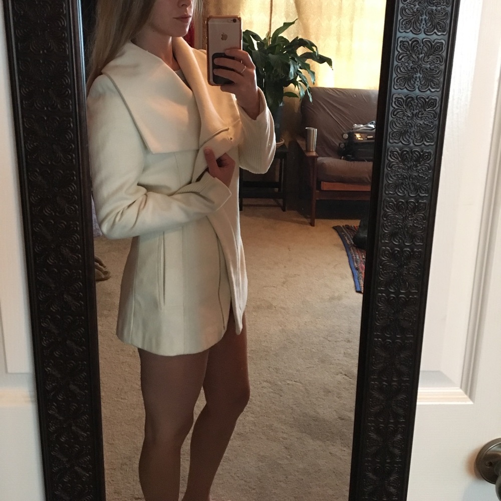 EXPRESS ✨white winter coat xs ✨