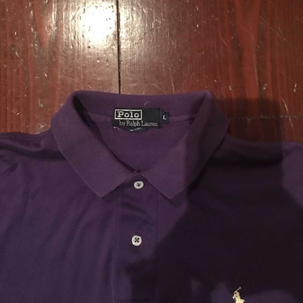 Men's Purple Polo - Picture 2 of 2