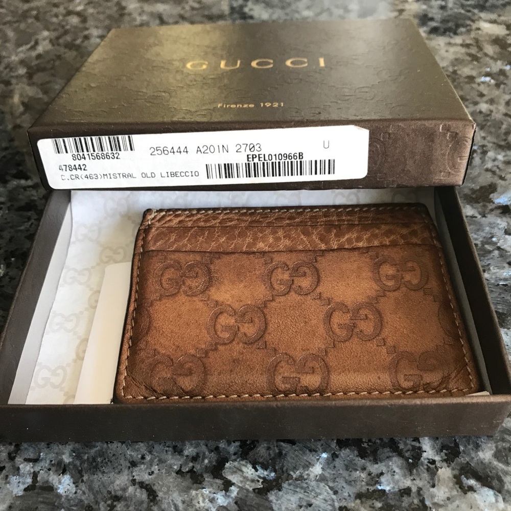 Authentic Gucci card holder