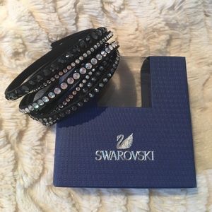 Swarovski black wrap bracelet