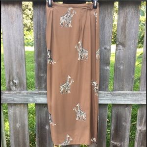 🐘Animal Print Maxi Skirt🐘