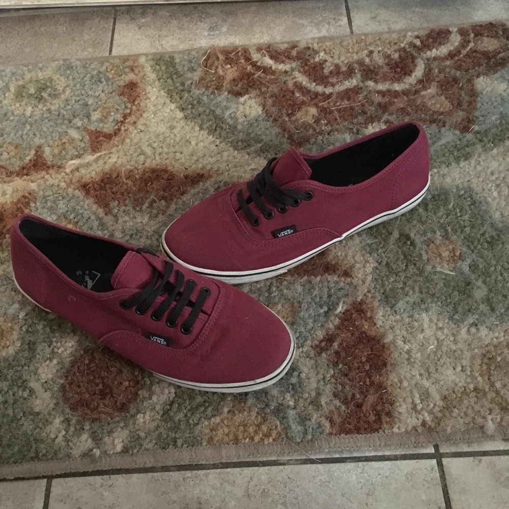 Maroon Vans
