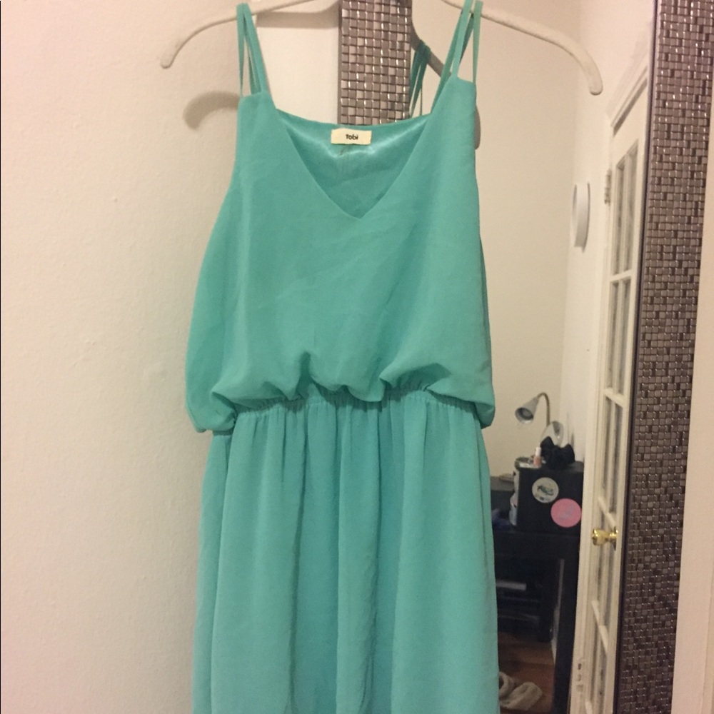 Teal Tobi Brand Chiffon Dress