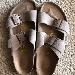 Suede Taupe Birkenstocks