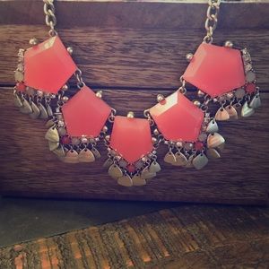 LOFT Coral Statement Necklace