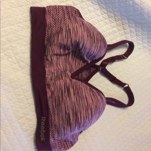 Reebok purple sports bra