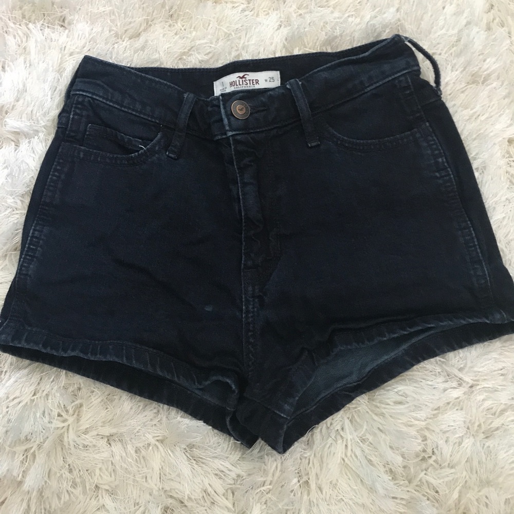 Dark wash shorts