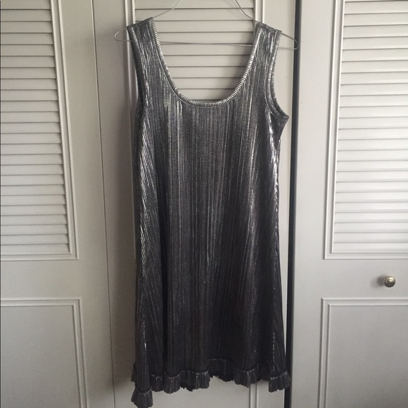 Silver DKNY jeans dress - Picture 4 of 6