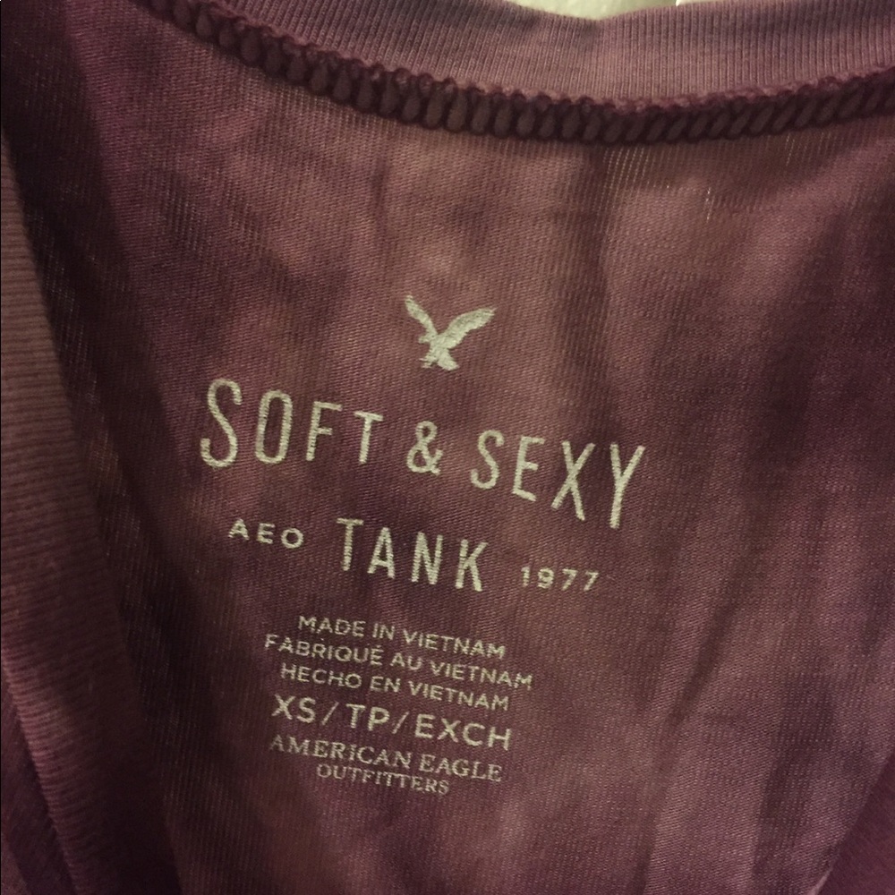 American Eagle Purple Tie Dye tank - Picture 2 of 3