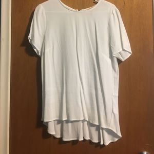 White Michael Kors Short Sleeve Blouse