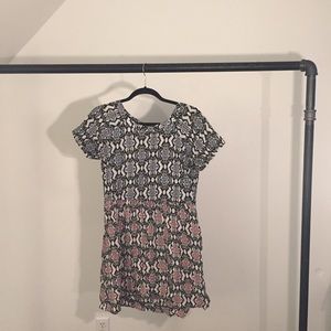 Ikat Print Dress