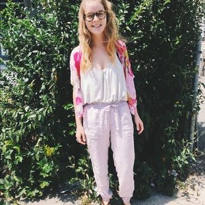 Anthropologie Lilac joggers