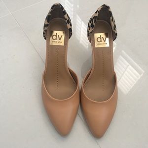 Dolce Vita Beige & Leopard shoes
