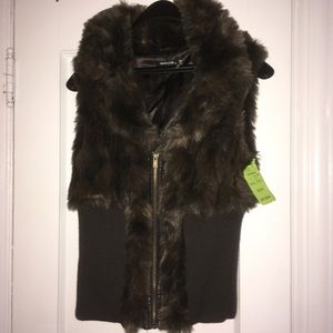 Faux fur vest