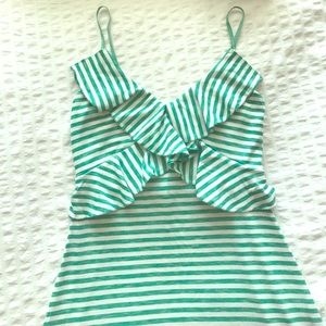 MAX STUDIO green/white Maxi Dress