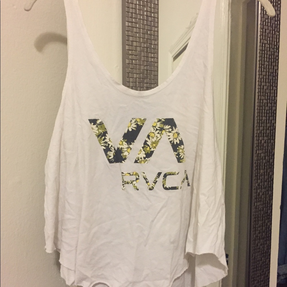 RVCA white cotton tank