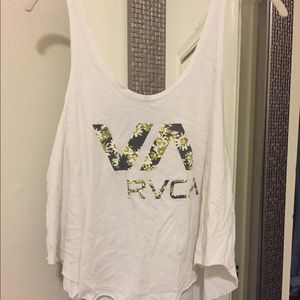 RVCA white cotton tank