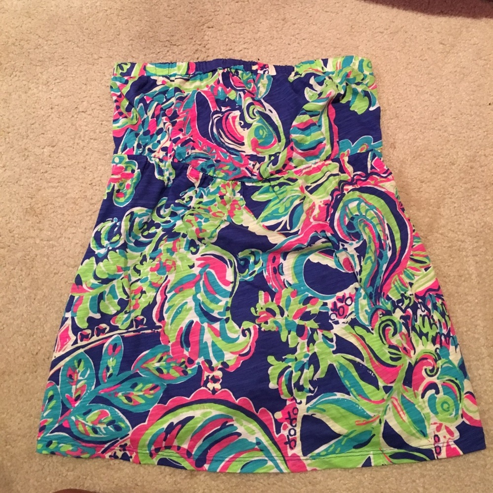 Lilly Pulitzer strapless shirt