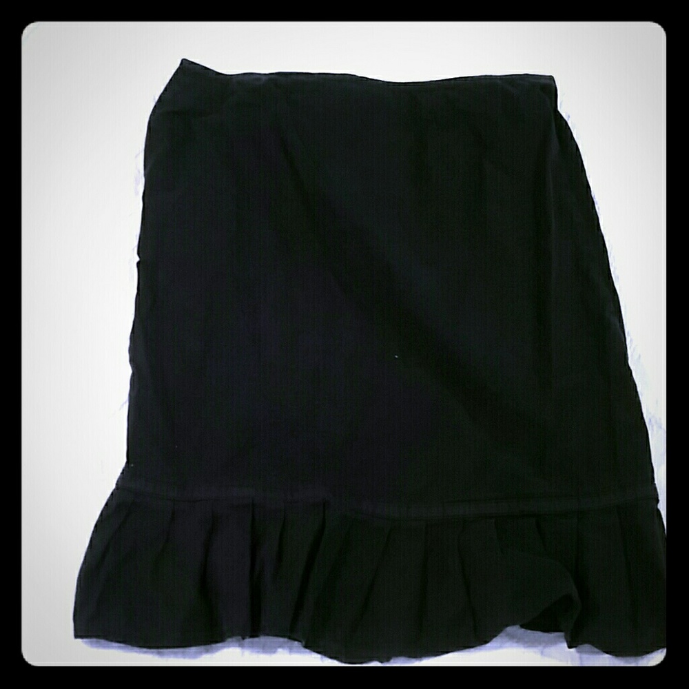 Classic black skirt with a twist