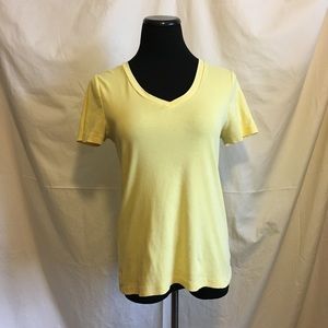 J. Crew Yellow Short-Sleeved Tee