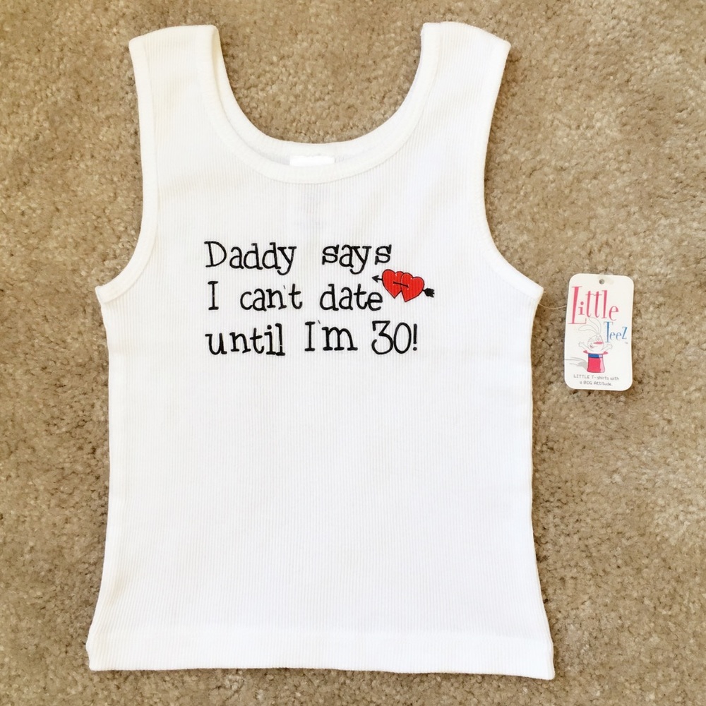 LITTLE TEEZ Girl's Tank With A Message NEW