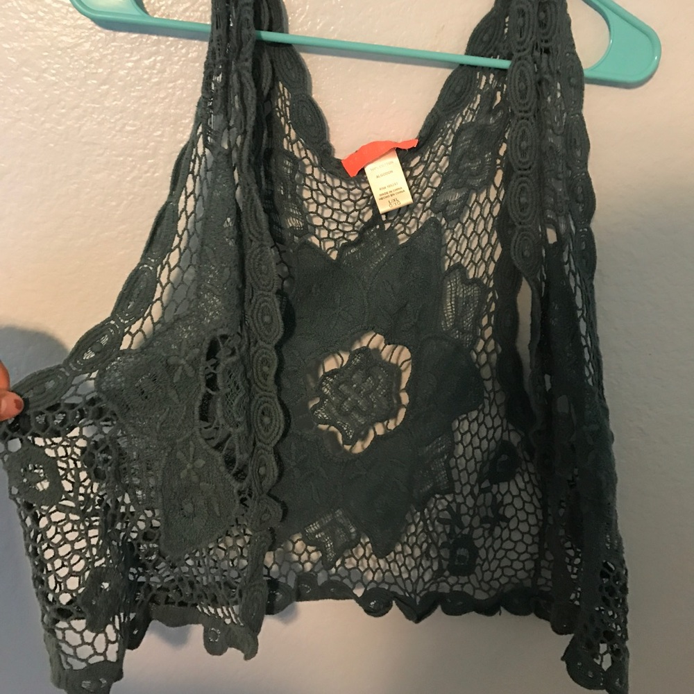 Blue Crochet Vest