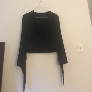 Bcbg fringe blazer black brand new