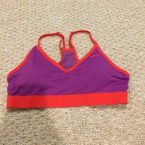Nike pro Indy low impact sports bra size m