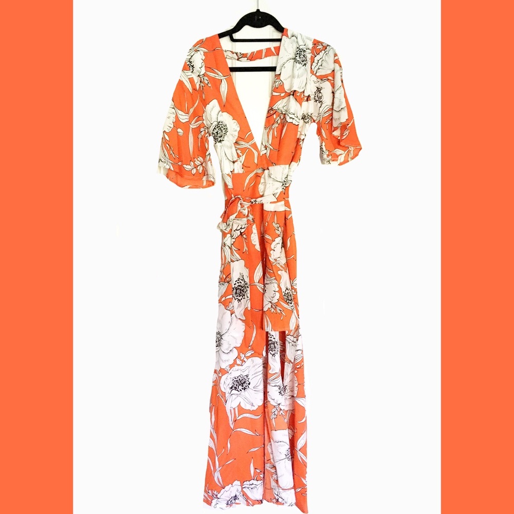 Elle Lain high low tropical dress