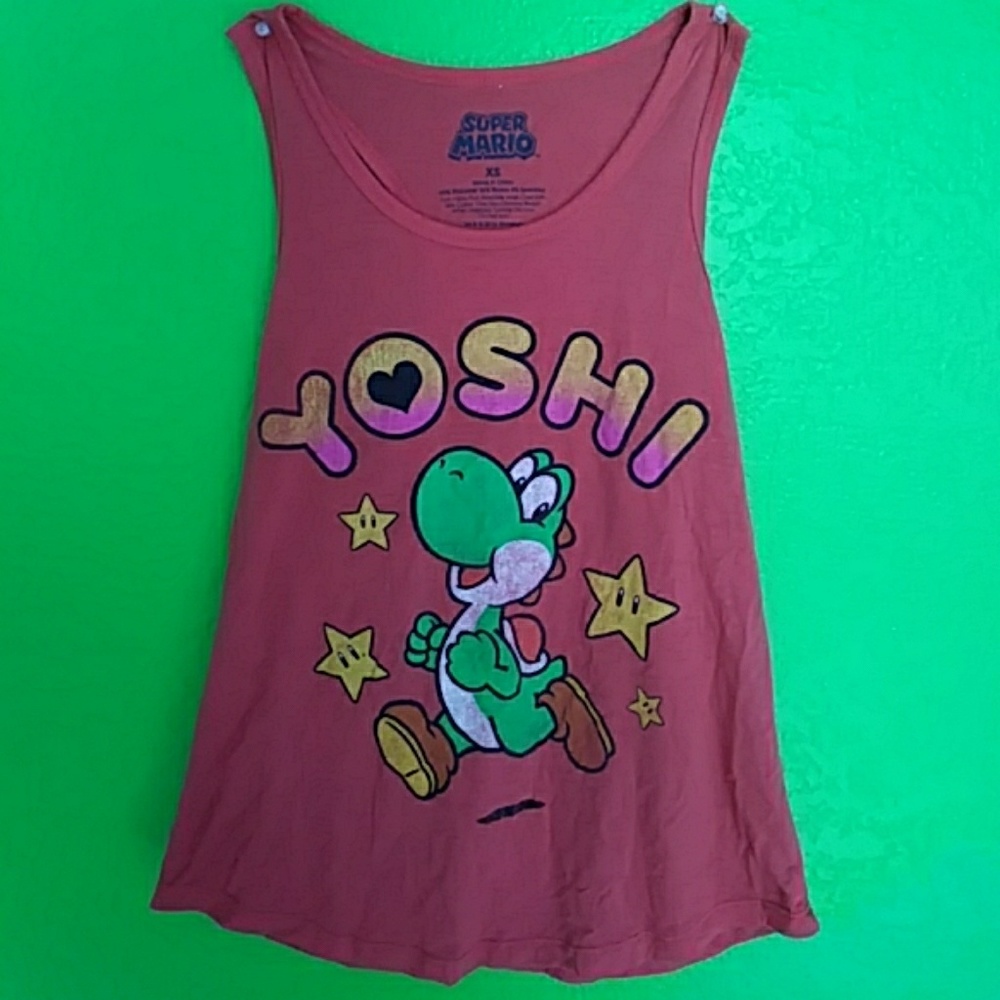 Nintendo Yoshi Tank Top ( Pink Green)