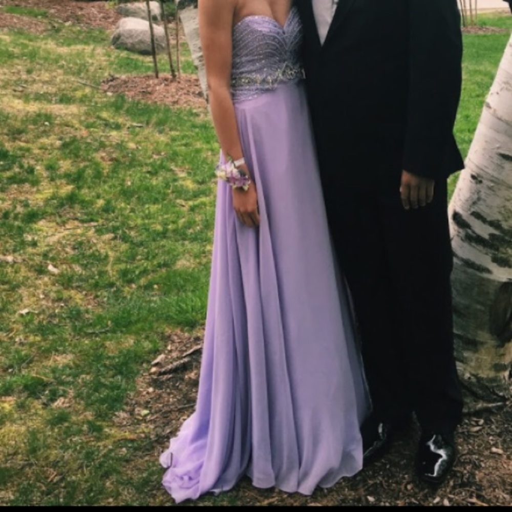 purple prom dress