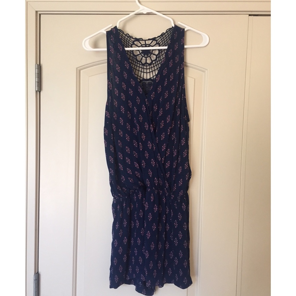 Navy blue romper