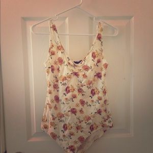 Forever 21 Bodysuit floral tank. Size medium.
