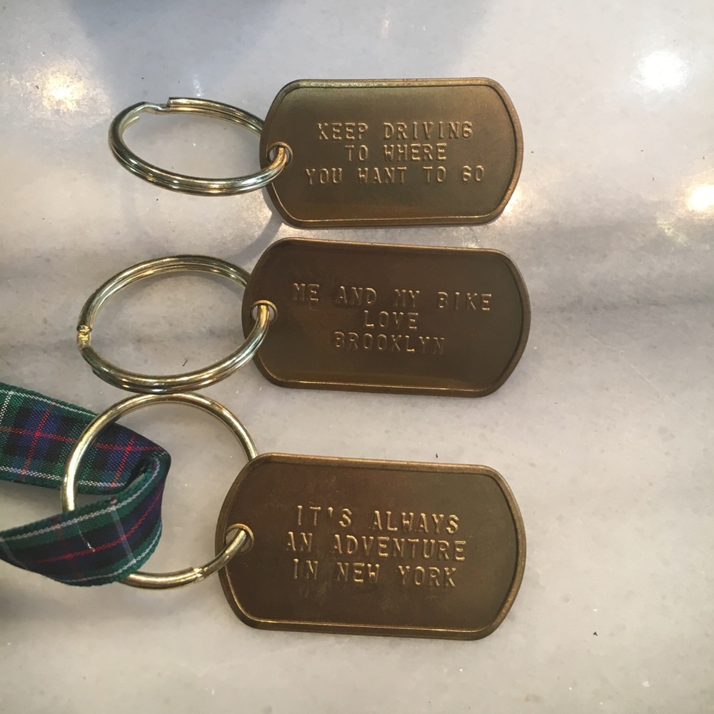 Key chain dog tags