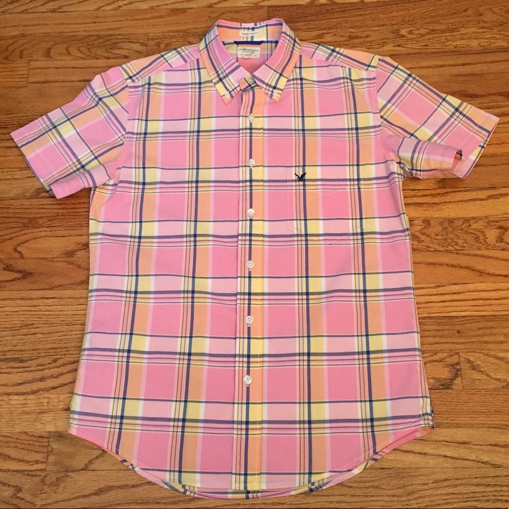Men's American Eagle Vintage Slim Fit Button-Down