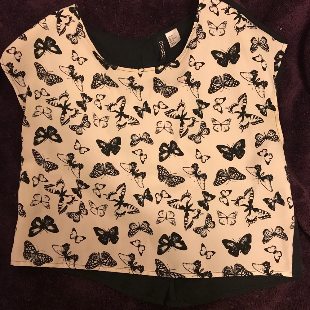 H&M butterfly top