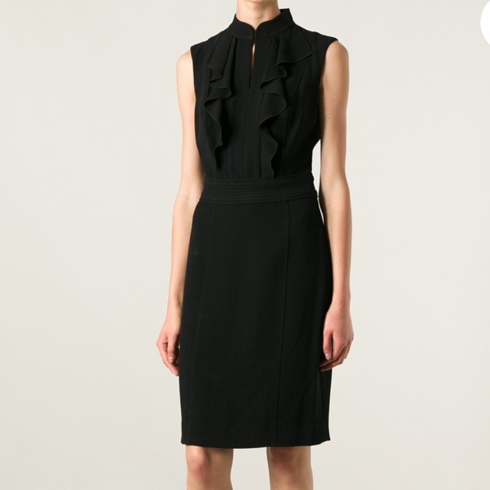 Tory Burch ruffle front blouse dress