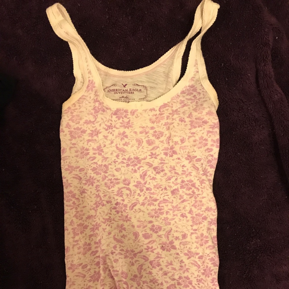 American Eagle floral tank