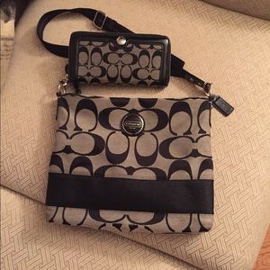 Coach Cross body Bag and Coach Wallet
