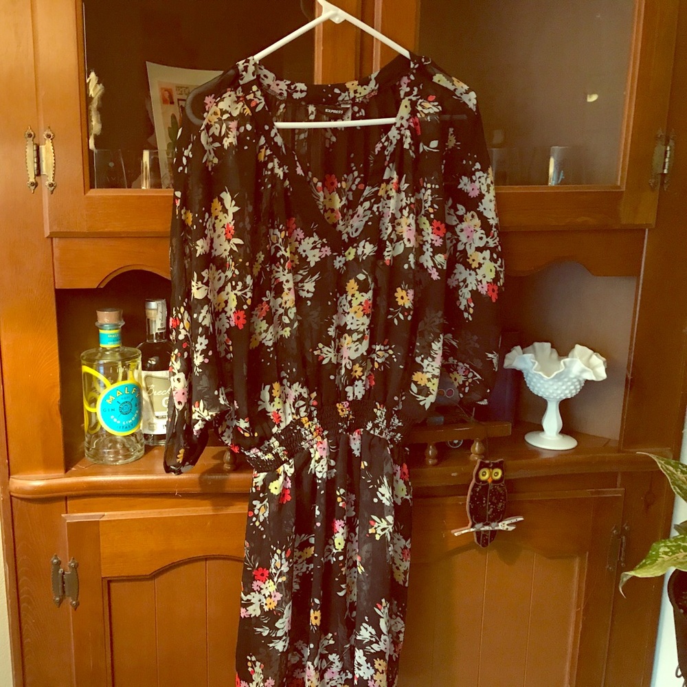 Floral Sheer Dress